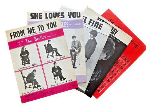 Beatles sheet music from me - sheet, music,