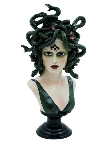 Medusa bust decoration - medusa,