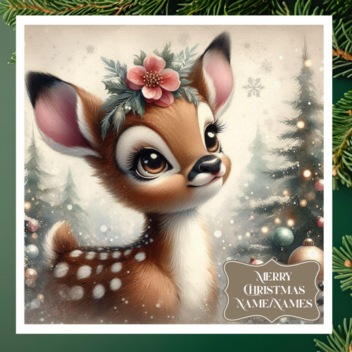 Personalised baby deer - personalised,