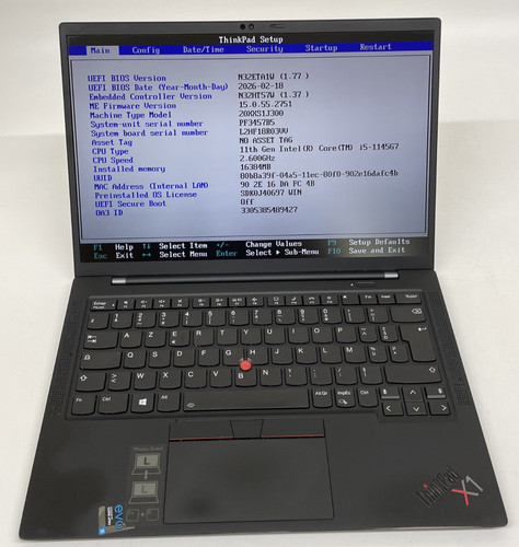 Lenovo thinkpad carbon gen - x1,