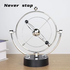 Kinetic Art Perpetual Motion Desk Toy - Electronic Orbital Revolving Gadget