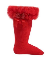 Girls frilly tutu socks long - girls,