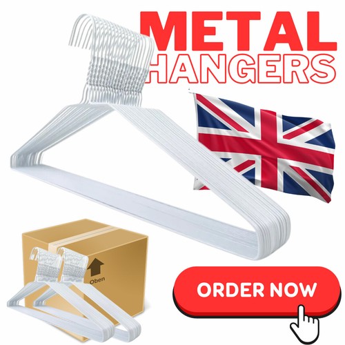 White metal strong wire coat - white,
