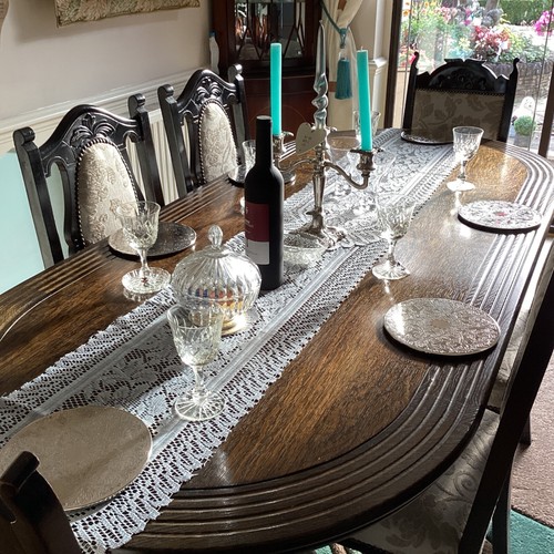 Oak dineing room suite - room,