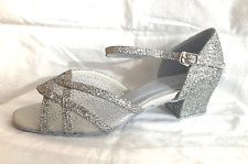 Ladies Silver Ballroom, Latin, Salsa, Jive Dance Shoes - UK Sizes 3 - 8