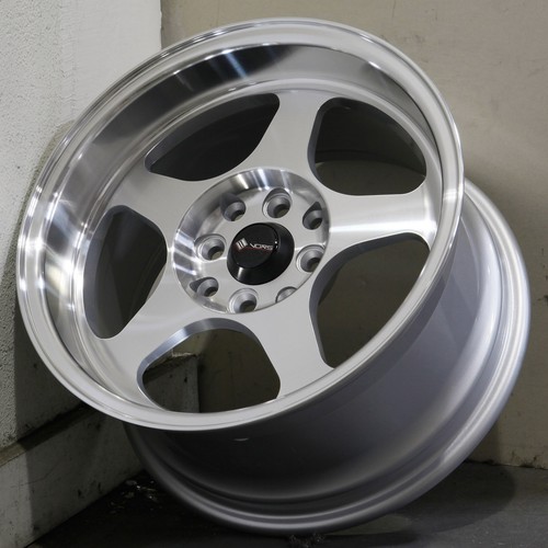 15x8 silver machined wheels - 15x8,
