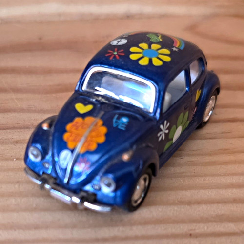 Volkswagen beetle blue diecast - volkswagen,