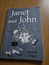 Vintage Janet and John Book 2 1949 Children’s  Grey Reading Book VGC