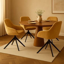 Oslo Velvet Swivel Dining