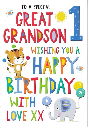 Great grandson 1st age happy - 1st,