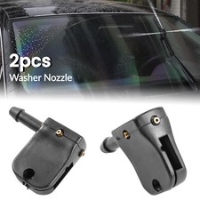 X2 Front Windscreen Wiper Universal Washer Spray Jet Nozzle Mounted 9mm 12mm Arm