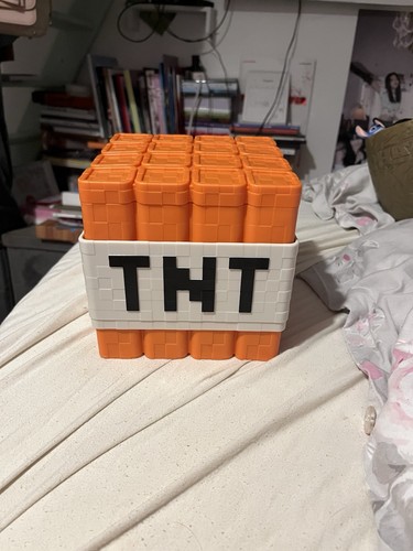 Minecraft tnt block popcorn - block,