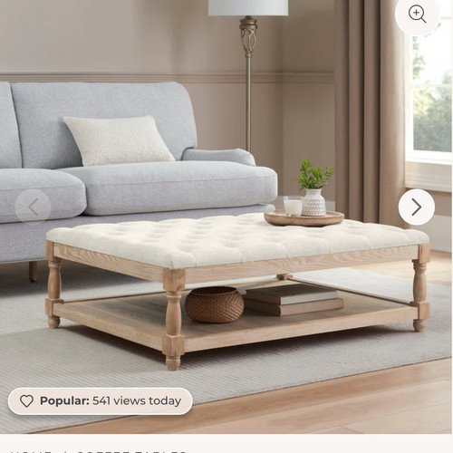 Cream rectangular upholstered - cream,