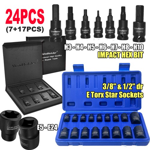 Allen key hex bit socket - /, set
