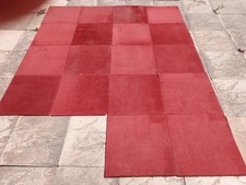 18x red carpet tiles 500mm x 500mm