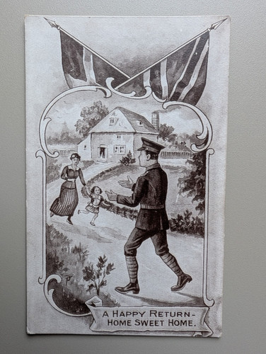 Old postcard ww1 war artist - postcard,