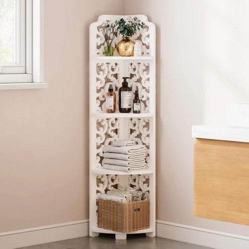 Free standing corner shelf 4 - standing,