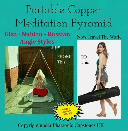 Portable copper pyramid - copper,