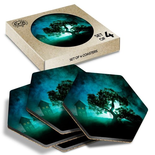Hexagon coasters - x,