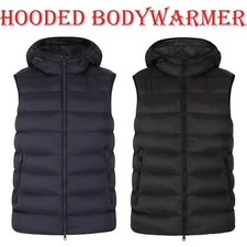 Men's Gilet Hooded Quilted Puffer Body Warmer Padded Winter Warm