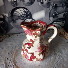Vintage Mason's Jug Ironstone Red Mandalay Gorgeous Pitcher England