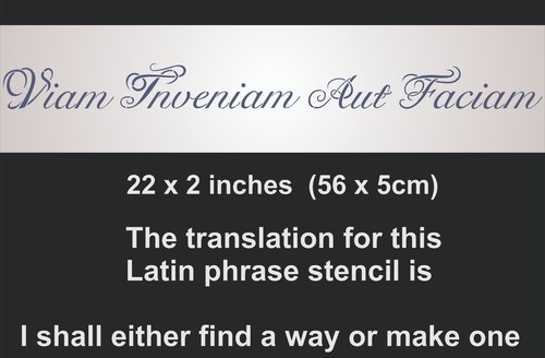 Latin quote stencil phrase - quote,