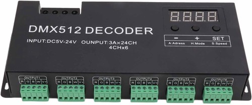 Fafeicy channel dmx decoder - 24,