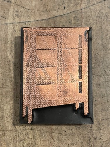 Printing letterpress block - printing,
