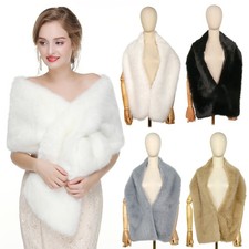 Women's Faux Fur Cape Shawl