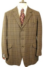 Vintage British Tailored 42" Pytchley Phillips & Piper WP Brown Tweed Jacket