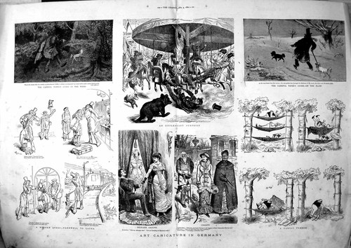 Antique old print - antique, art