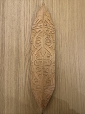 Carved Wooden Shield From Niah Cave, Sarawak, Borneo, Malaysia