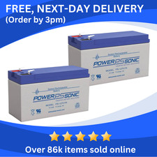 2x 12V 7Ah Fire Retardant