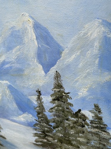 Vintage oil canvas - vintage, on