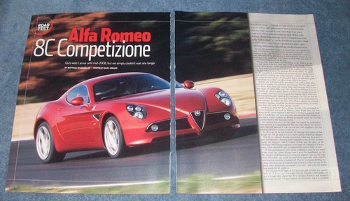2008 alfa romeo - romeo, 8c