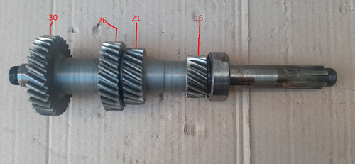 Secondary shaft gearbox - shaft,