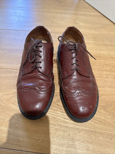 Martens burgundy brogues - dr,