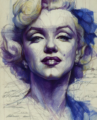 Marilyn monroe blue - monroe,