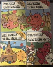 Mr Men Word Books x4 (Vintage 1970s/1980s (Roger Hargreaves) FREE P/P