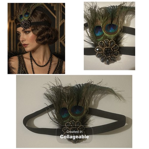 1920s flapper hair clip - hair,