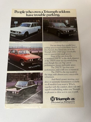 Original 1976 triumph 2000 - original,