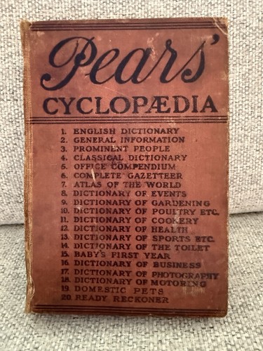 Pears cyclopedia 1913 - pears, 1929