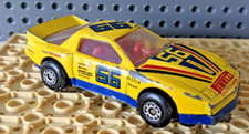 MATCHBOX Pontiac Firebird 56 Pirelli Racing Gold Model Car Made In Macau 1985