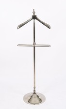 Vintage Art Deco Revival Chrome Valet Clothes Stand Late 20th Century