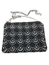 Matalan Black Silver Beaded