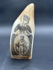 Vintage Scrimshaw Style Powder
