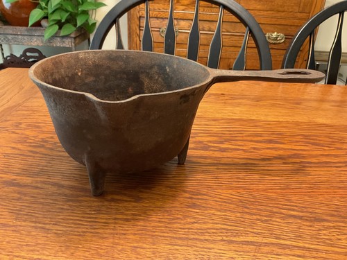 Antique cast iron spider - cast,