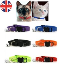 Safety Quick Release Breakaway Kitten Cat Pet Collar Bell Adjustable Reflective