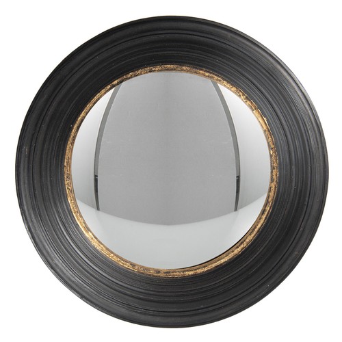 Antiqued black convex - convex, fisheye