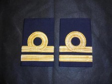 Genuine Royal Naval Officers Current Rank Slides / Epaulettes Assorted Ranks